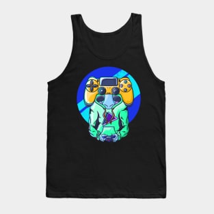 Gamer Head Yellow Tank Top